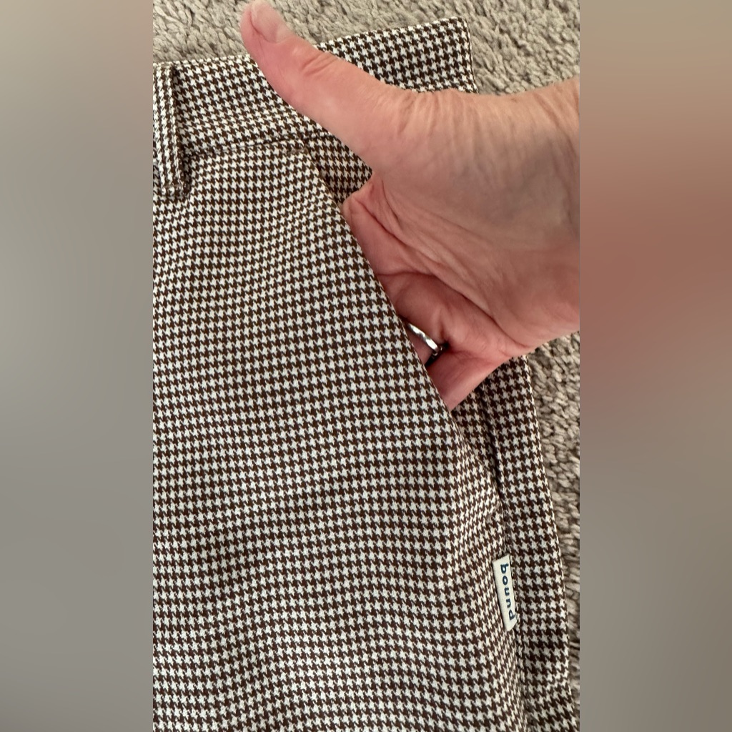 Bound Size Medium Brown/White Houndstooth Pants. Nwt! — image 3 of 8